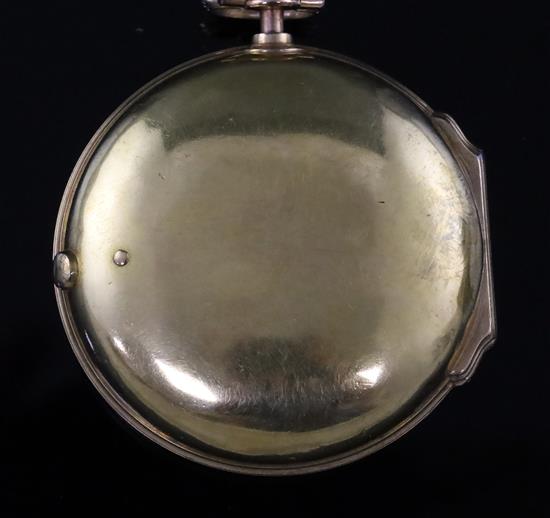 William Adcock, London, a George III gold pair-cased keywind verge pocket watch, No. 6760,